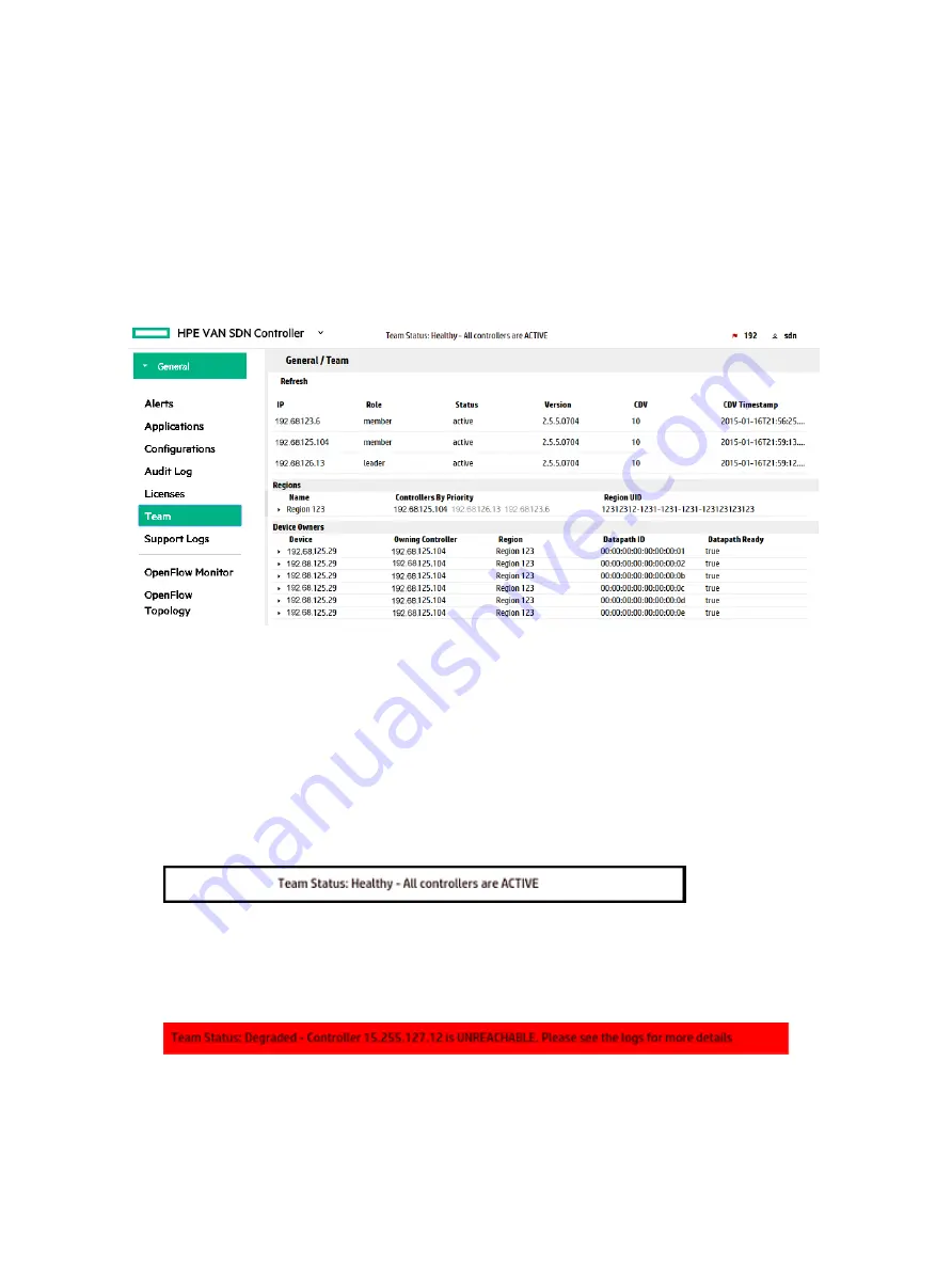 HP HPE VAN SDN Controller 2.7 Administrator'S Manual Download Page 104