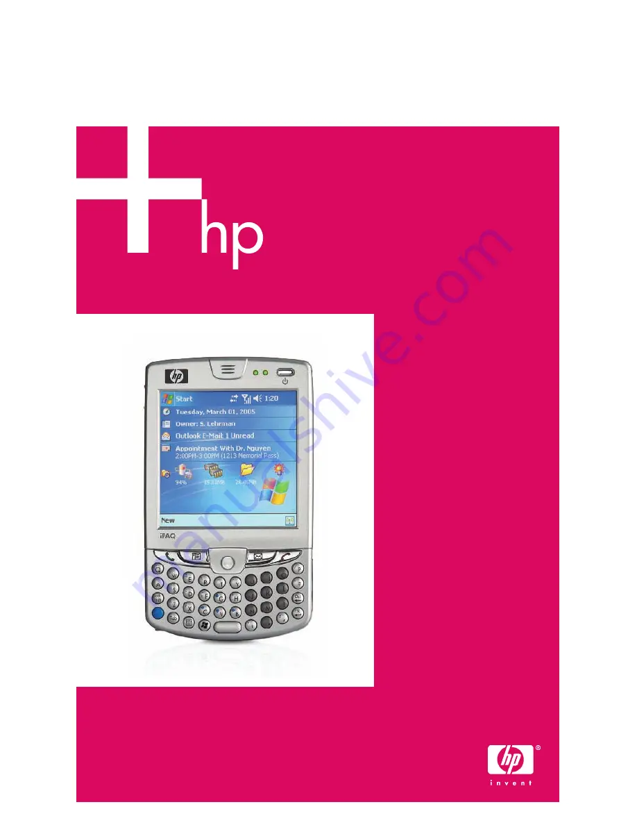 HP Hw6510 - iPAQ Mobile Messenger Smartphone 55 MB Скачать руководство пользователя страница 1