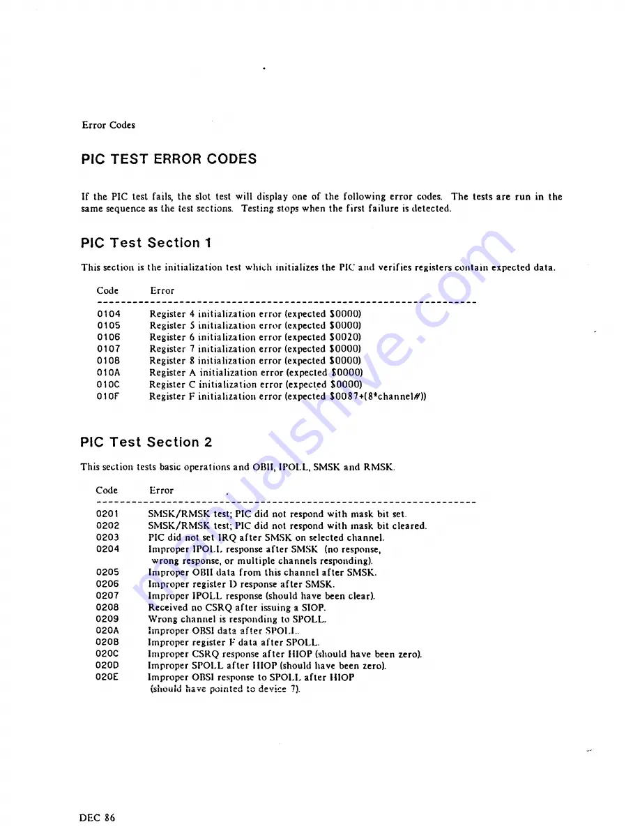 HP MICRO 3000 Diagnostic Manual Download Page 13