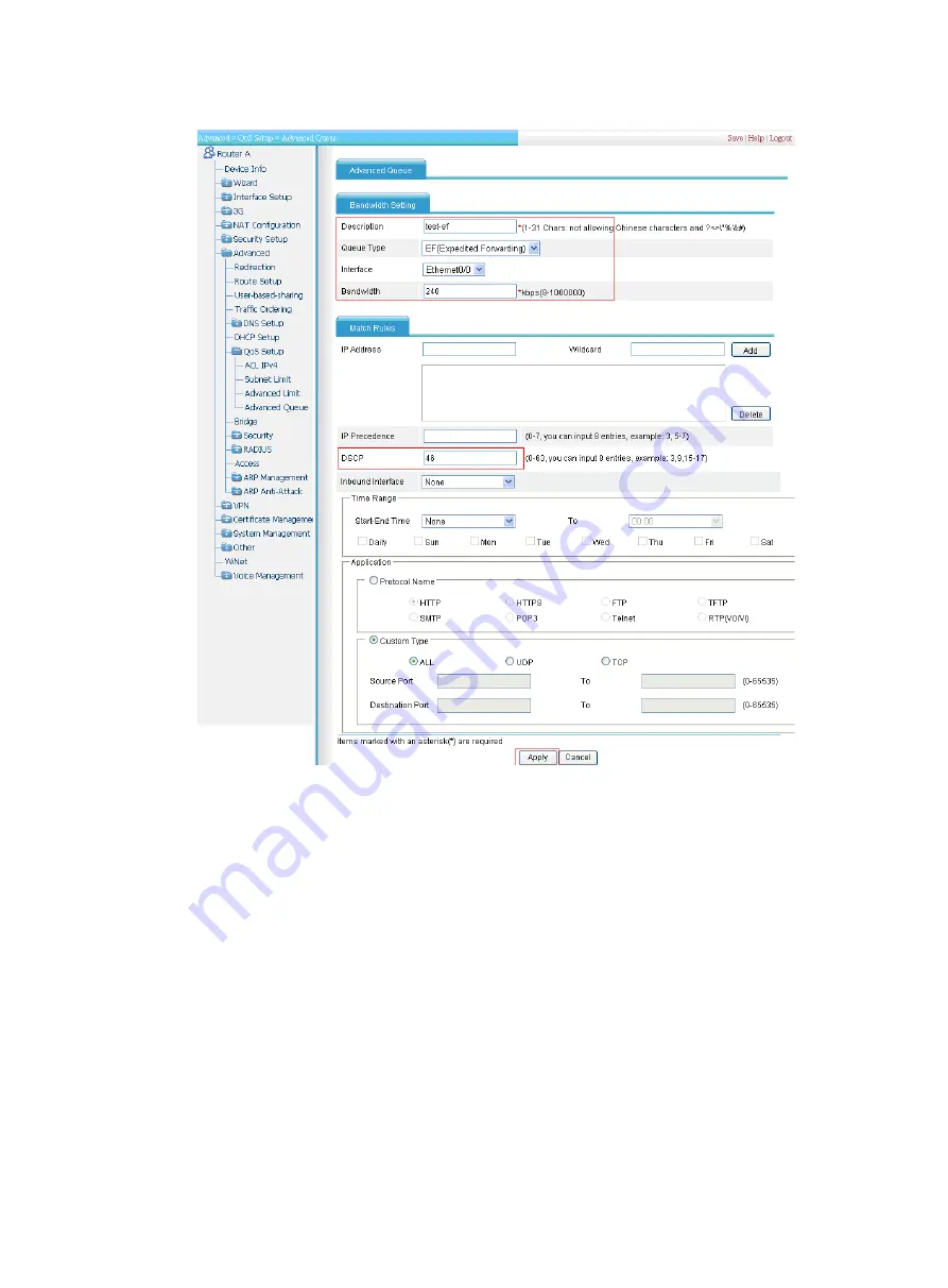 HP MSR SERIES Configuration Manual Download Page 264