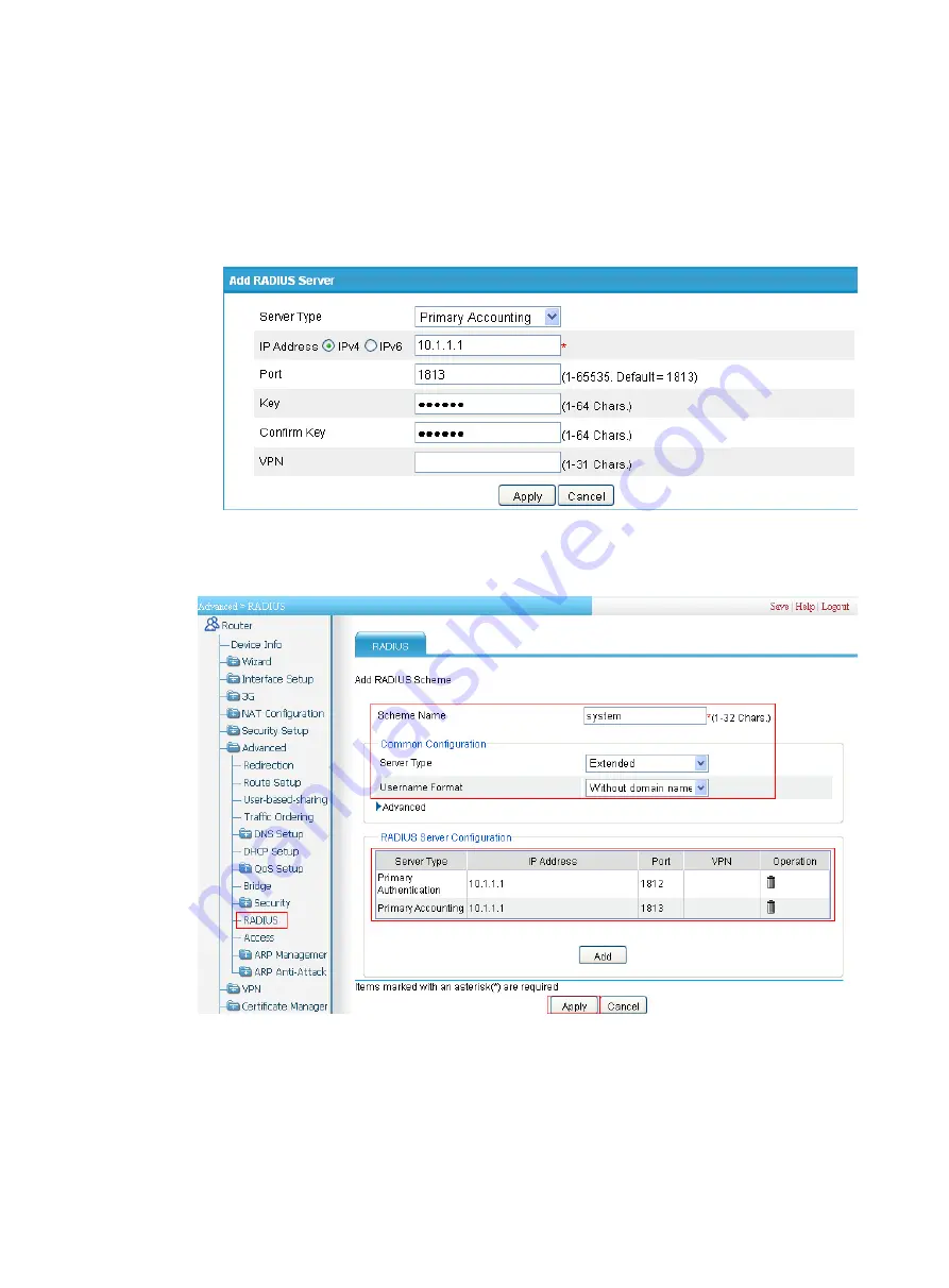 HP MSR SERIES Configuration Manual Download Page 348