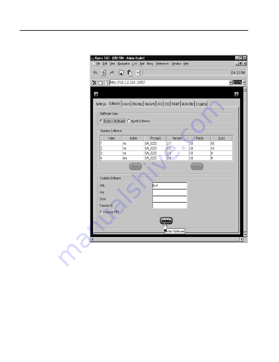 HP P4522A - Traffic Management Server Sa8220 User Manual Download Page 96