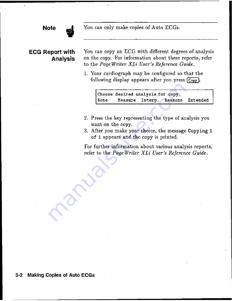 HP Pagewriter XLi M1700A Operating Manual Download Page 31