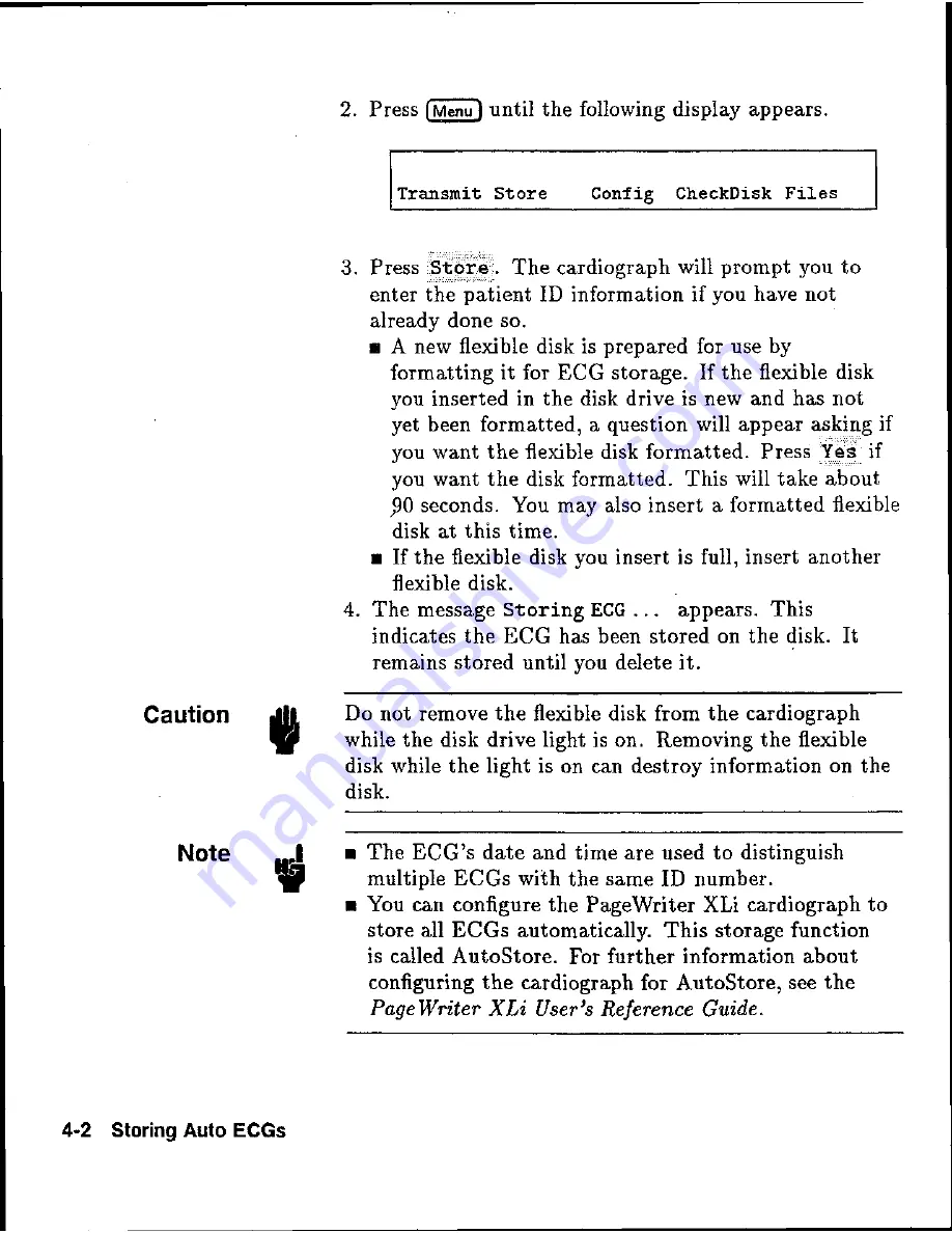 HP Pagewriter XLi M1700A Operating Manual Download Page 33