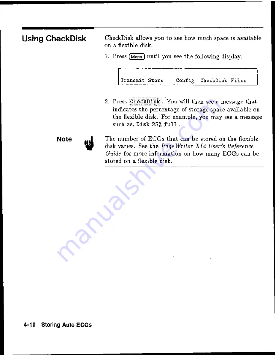 HP Pagewriter XLi M1700A Operating Manual Download Page 41