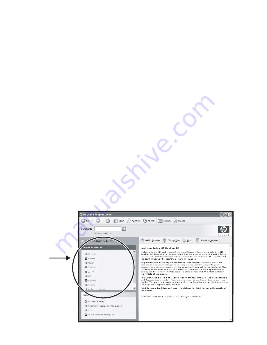 HP Pavilion t268d Quick Start Manual Download Page 22