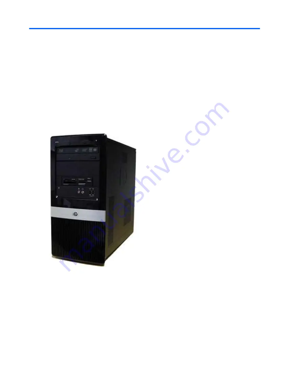 HP Pro 2000 - Microtower PC Maintenance And Service Manual Download Page 9