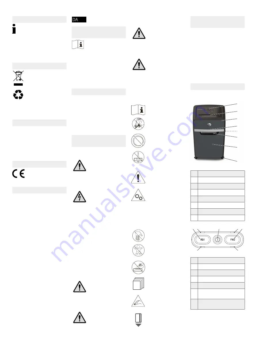 HP Pro Shredder 16MC Operating Manual Download Page 8