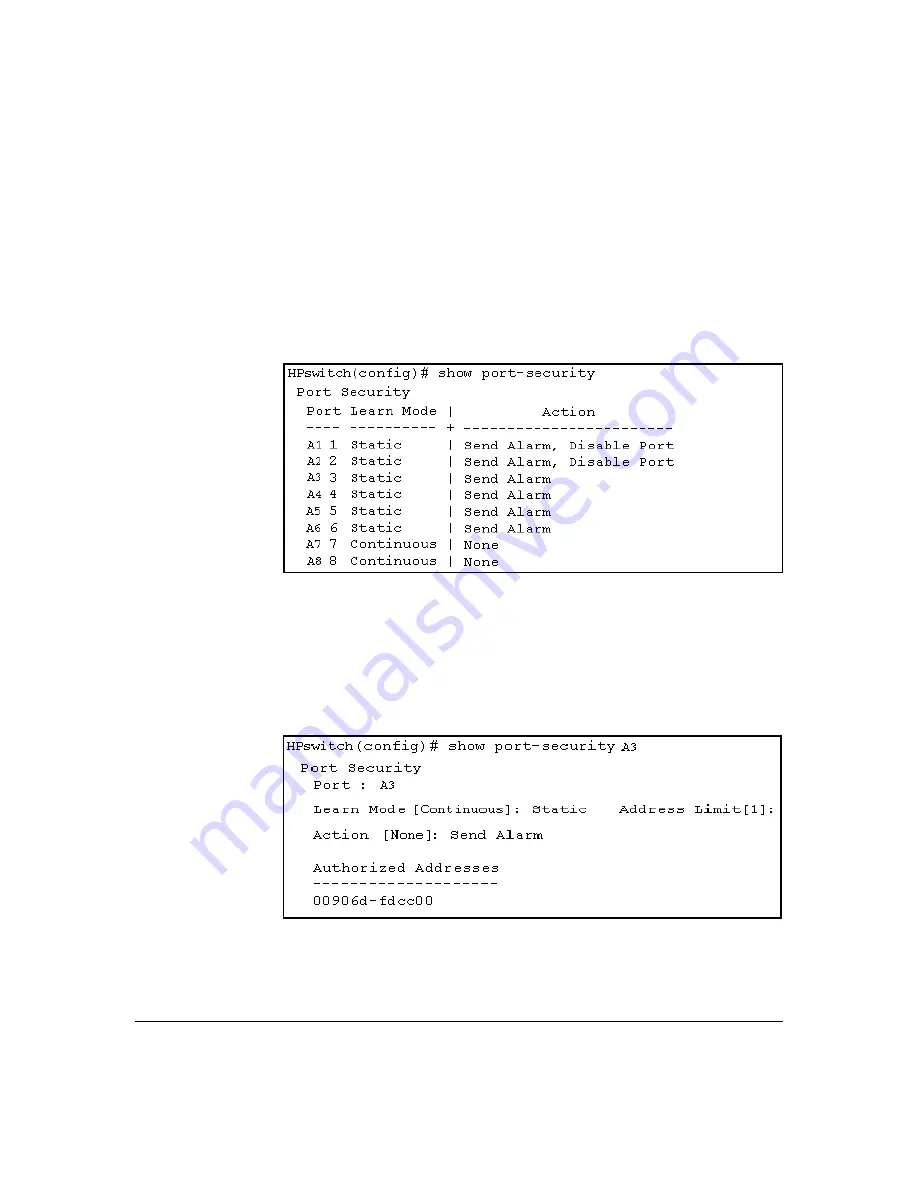 HP ProCurve 2800 Series Manual Download Page 241