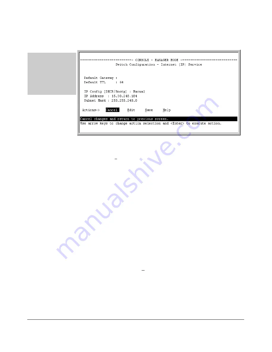 HP ProCurve 6108 Management And Configuration Manual Download Page 136