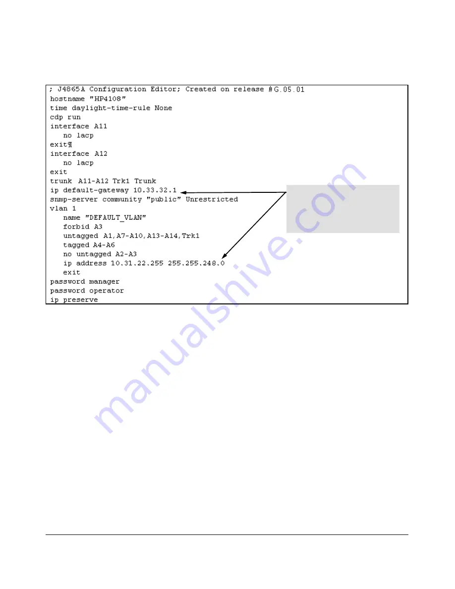 HP ProCurve 6108 Management And Configuration Manual Download Page 149