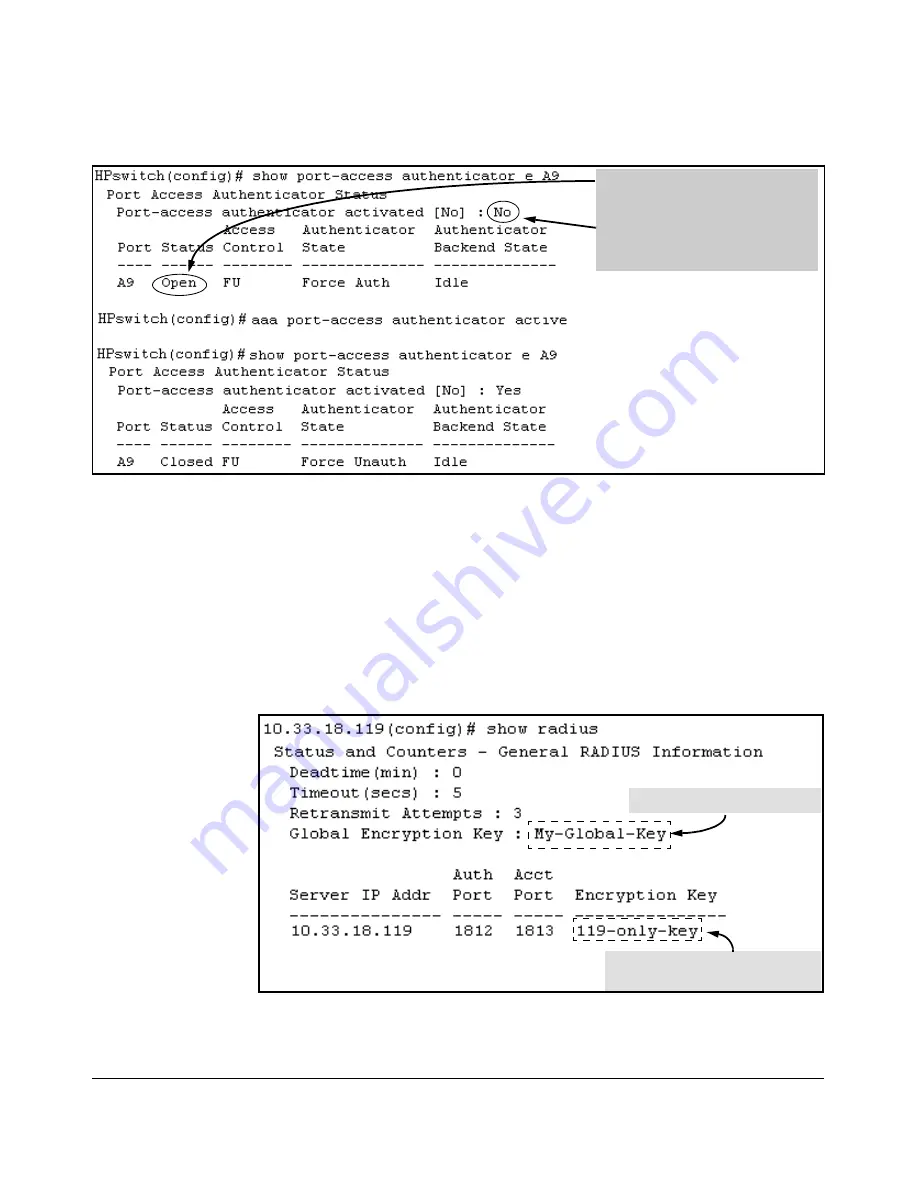 HP ProCurve 6108 Management And Configuration Manual Download Page 489