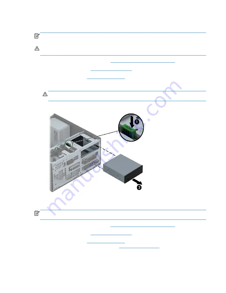 HP ProDesk 600 G1 Small Form Factor Maintenance And Service Manual Download Page 63