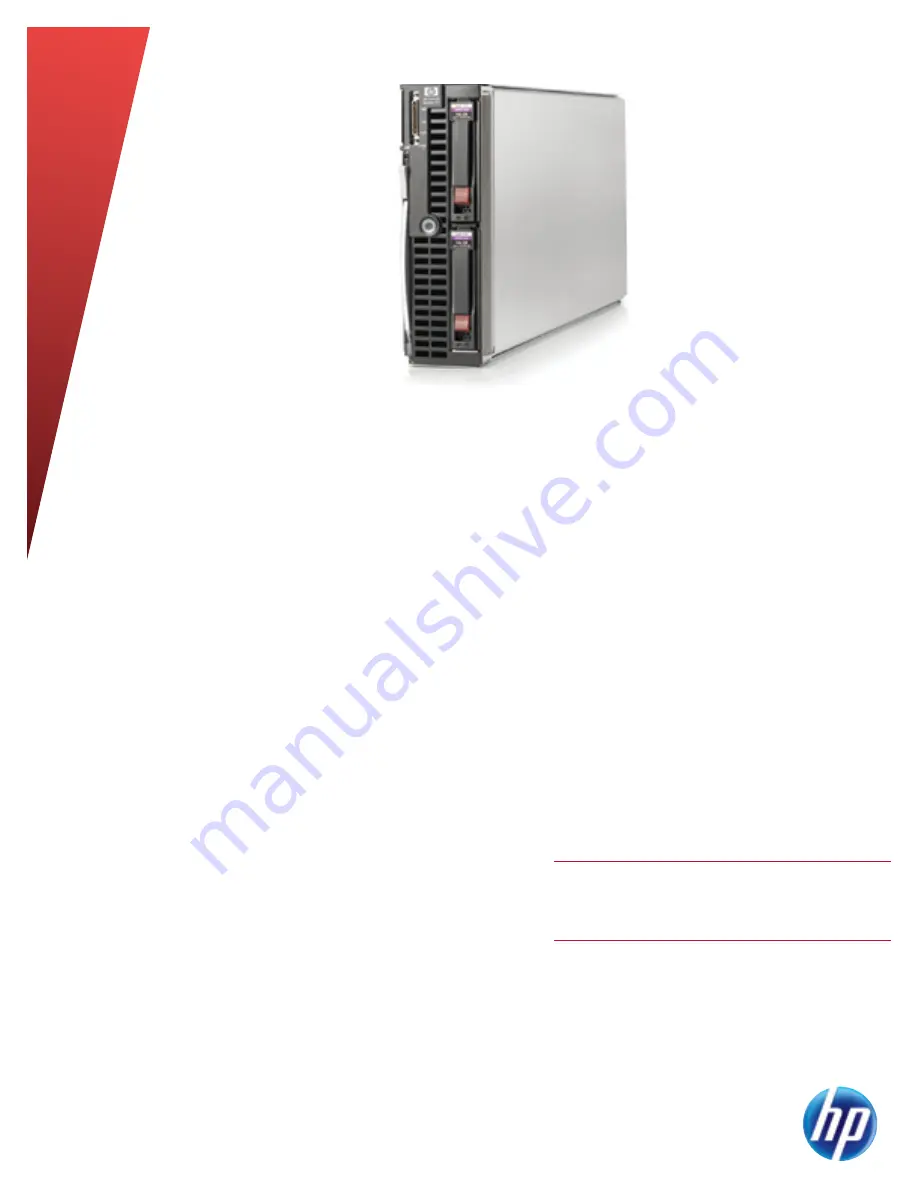 HP ProLiant BL460c G7 Datasheet Download Page 1