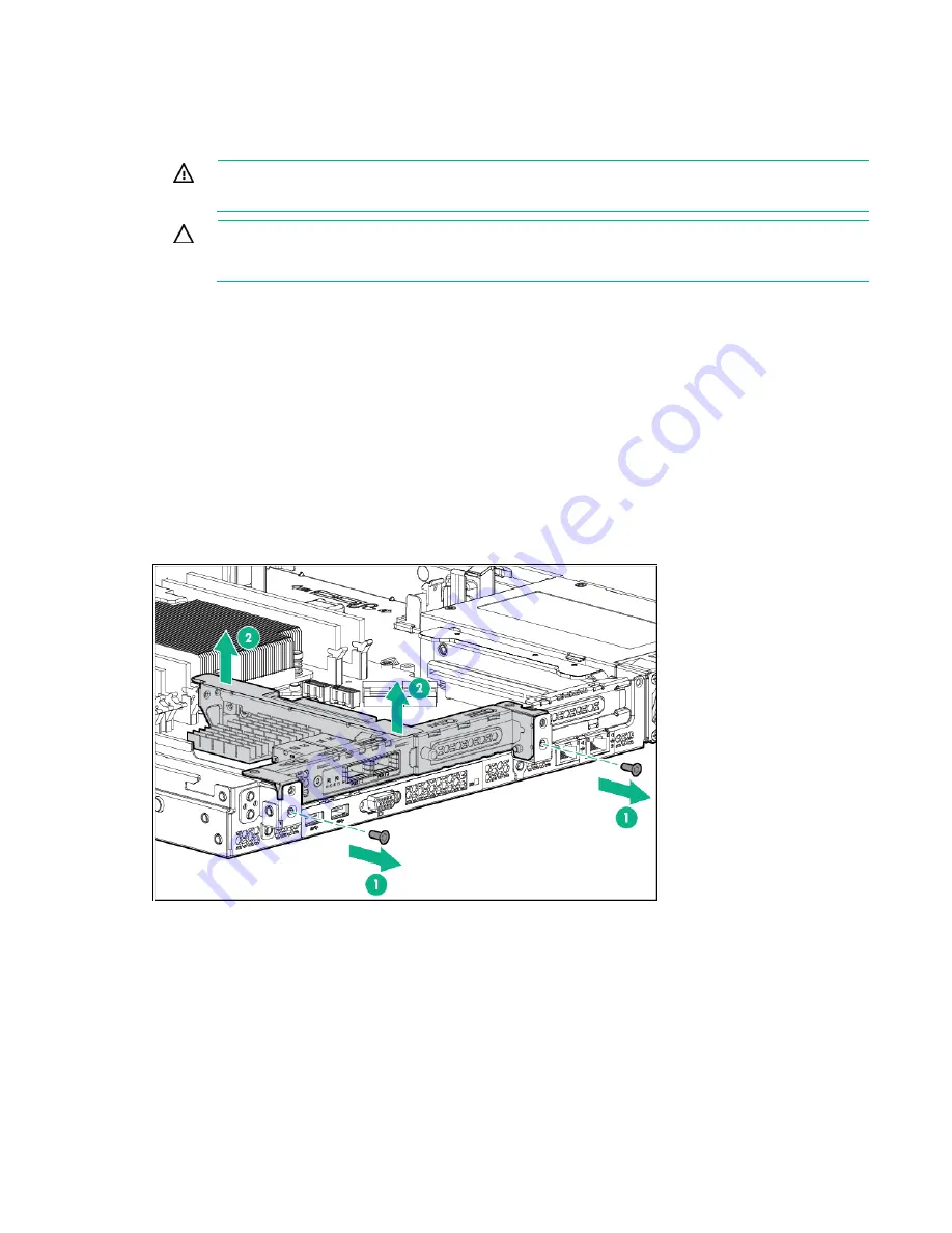 HP ProLiant DL60 Gen9 Maintenance And Service Manual Download Page 63