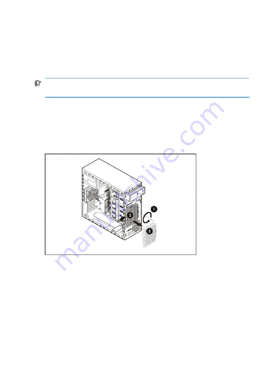 HP ProLiant ML110 G6 Maintenance And Service Manual Download Page 40