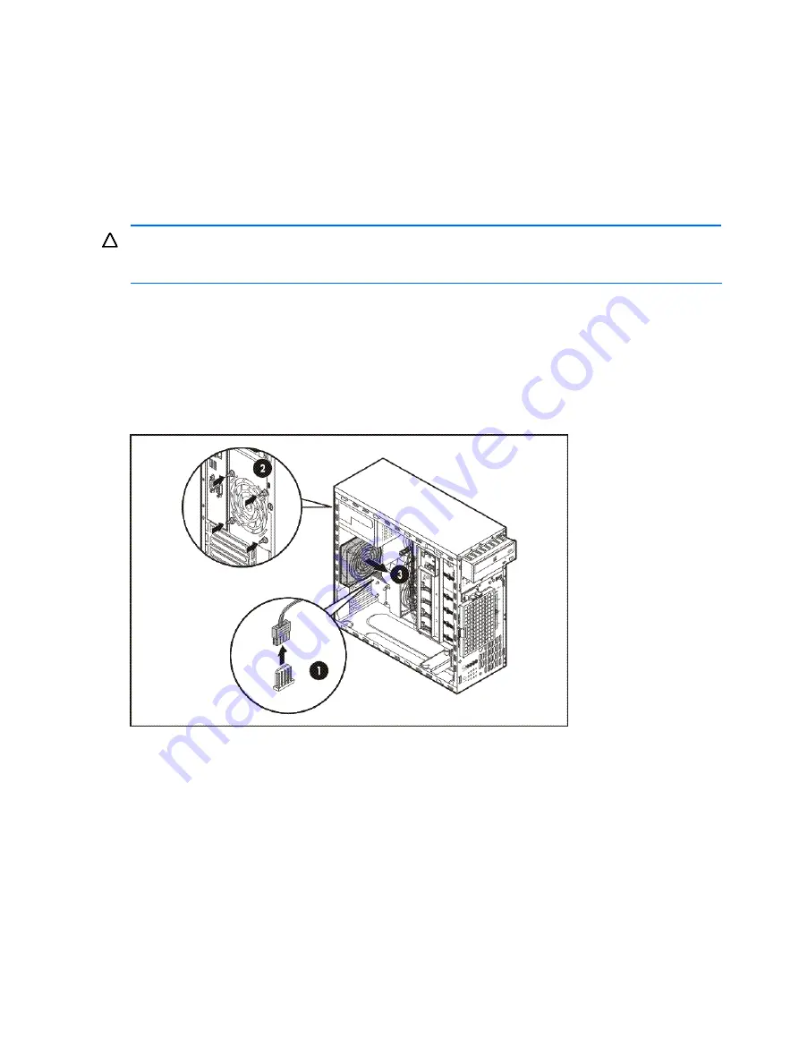 HP ProLiant ML110 G6 Maintenance And Service Manual Download Page 64