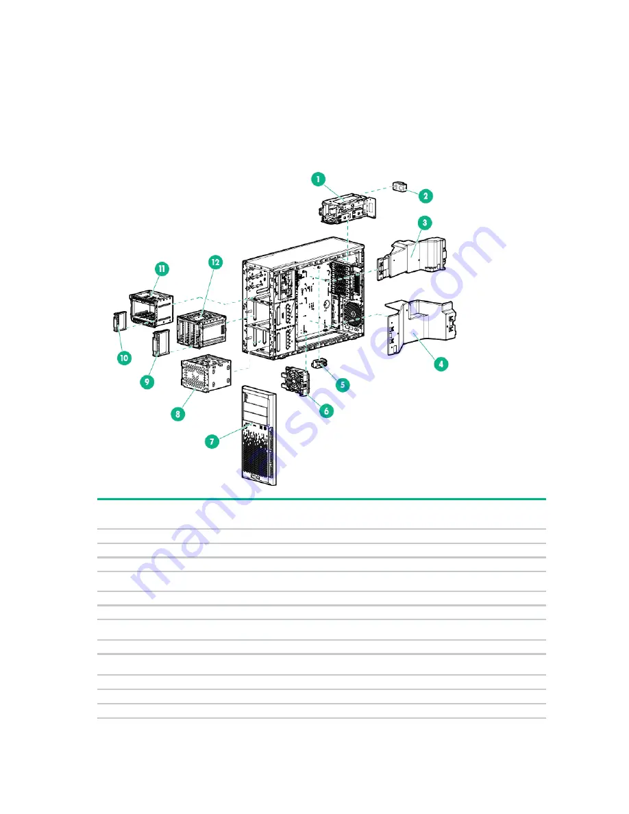 HP ProLiant ML350e Gen8 Maintenance And Service Manual Download Page 15