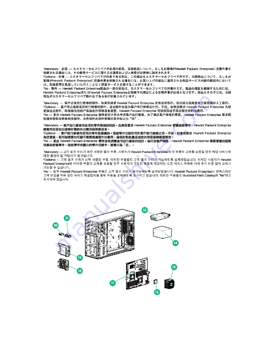 HP ProLiant ML350e Gen8 Maintenance And Service Manual Download Page 17