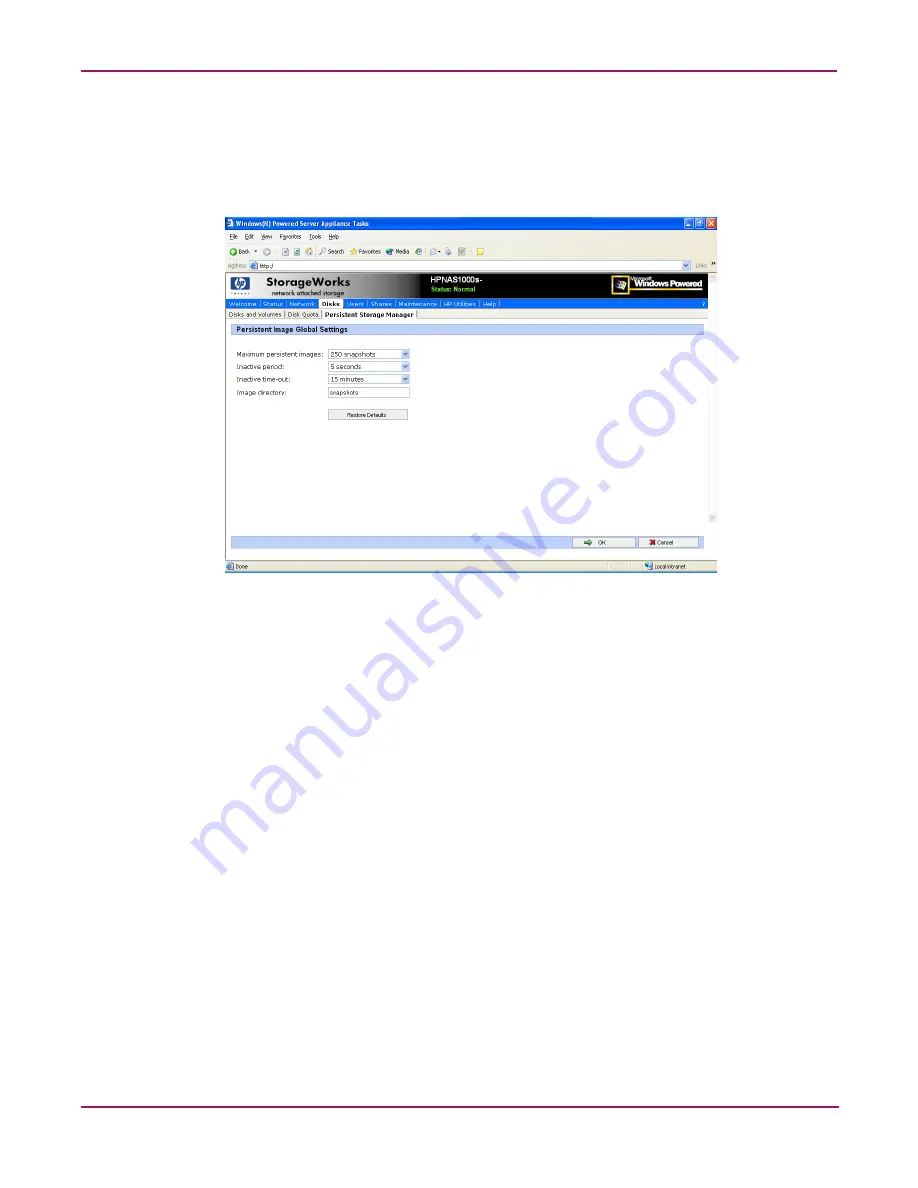 HP StorageWorks NAS 1000s Administration Manual Download Page 47