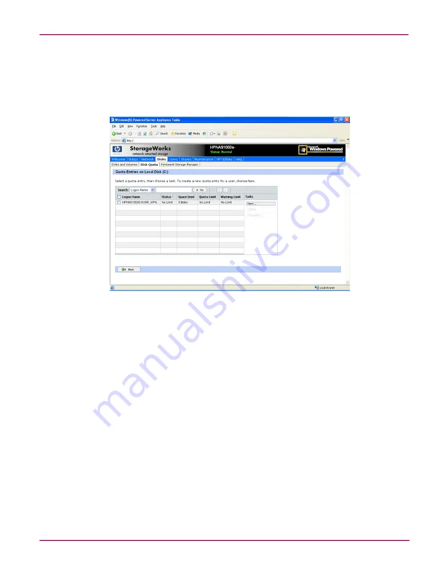 HP StorageWorks NAS 1000s Administration Manual Download Page 75