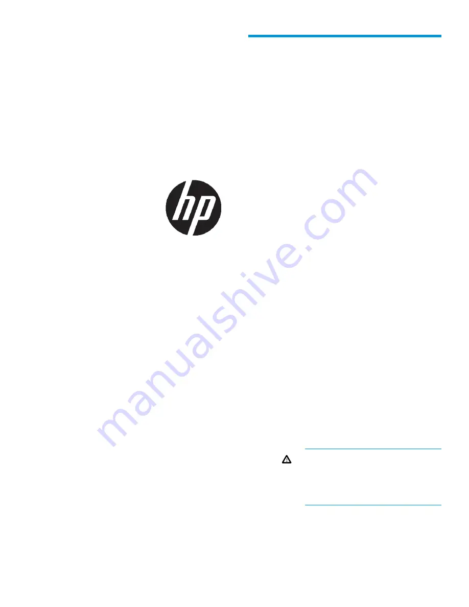 HP StoreVirtual P4000 G2 Installation Instructions Manual Download Page 1