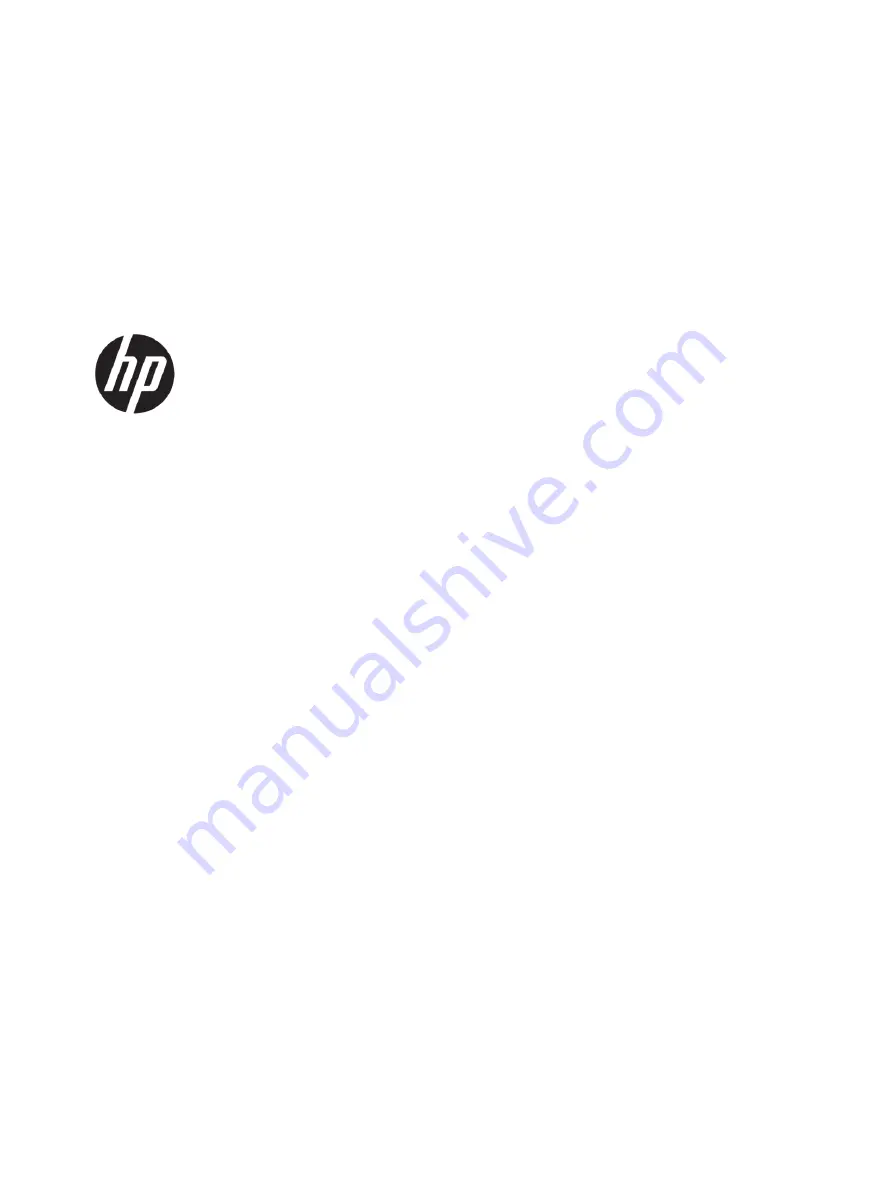 HP Z24f G3 Maintenance And Service Manual Download Page 1