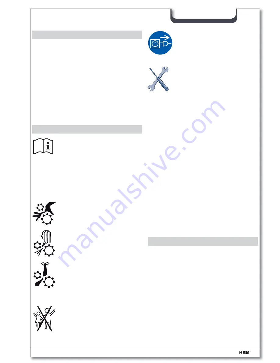 HSM Profi Pack 425 Operating Instructions Manual Download Page 23