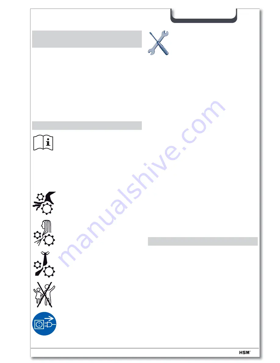 HSM Profi Pack 425 Operating Instructions Manual Download Page 51