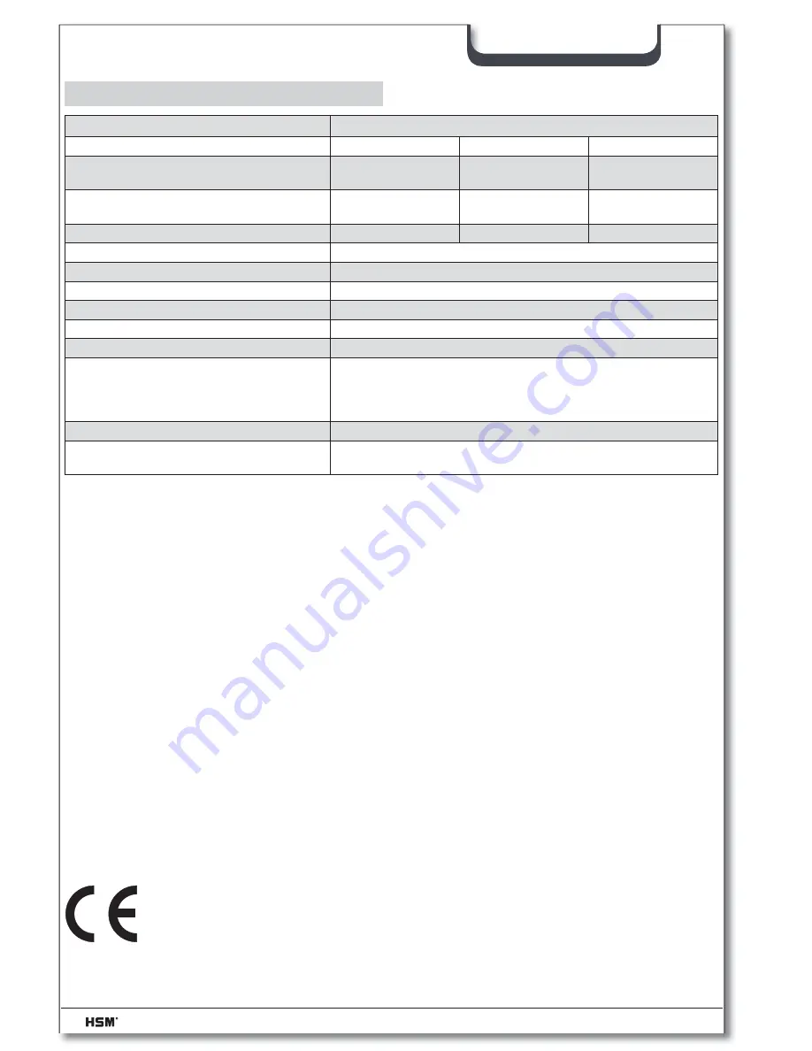 HSM Securio AF300 Operating Instructions Manual Download Page 42