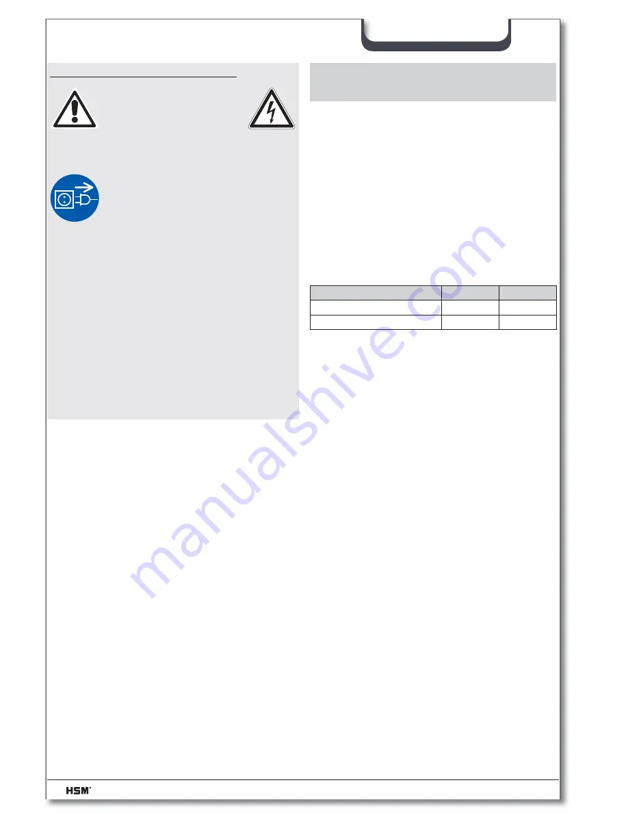 HSM Securio AF300 Operating Instructions Manual Download Page 44