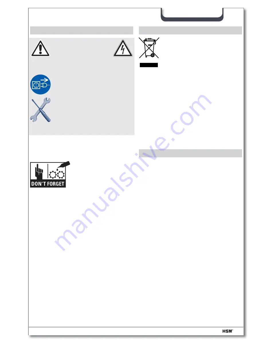 HSM Securio AF300 Operating Instructions Manual Download Page 101