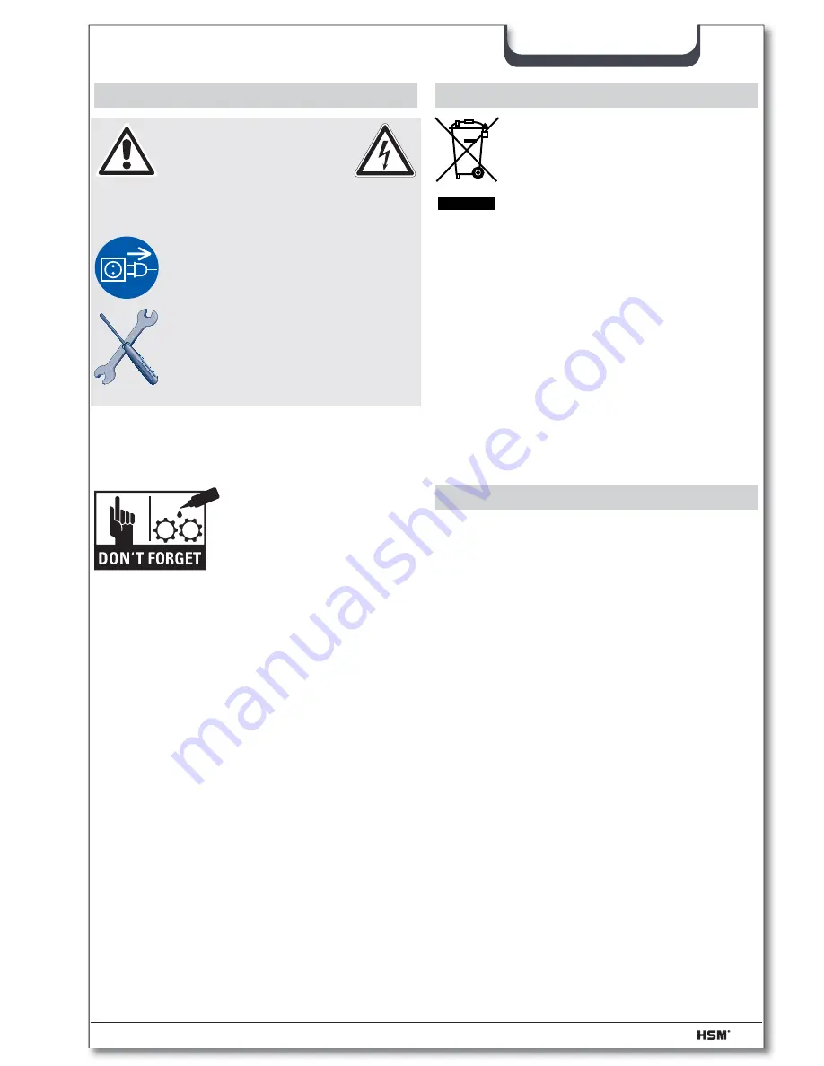 HSM Securio AF300 Operating Instructions Manual Download Page 141