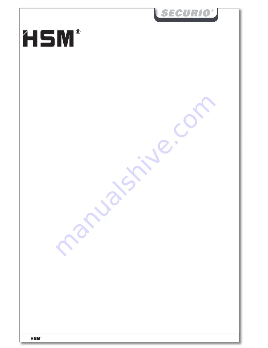 HSM Securio AF300 Operating Instructions Manual Download Page 224