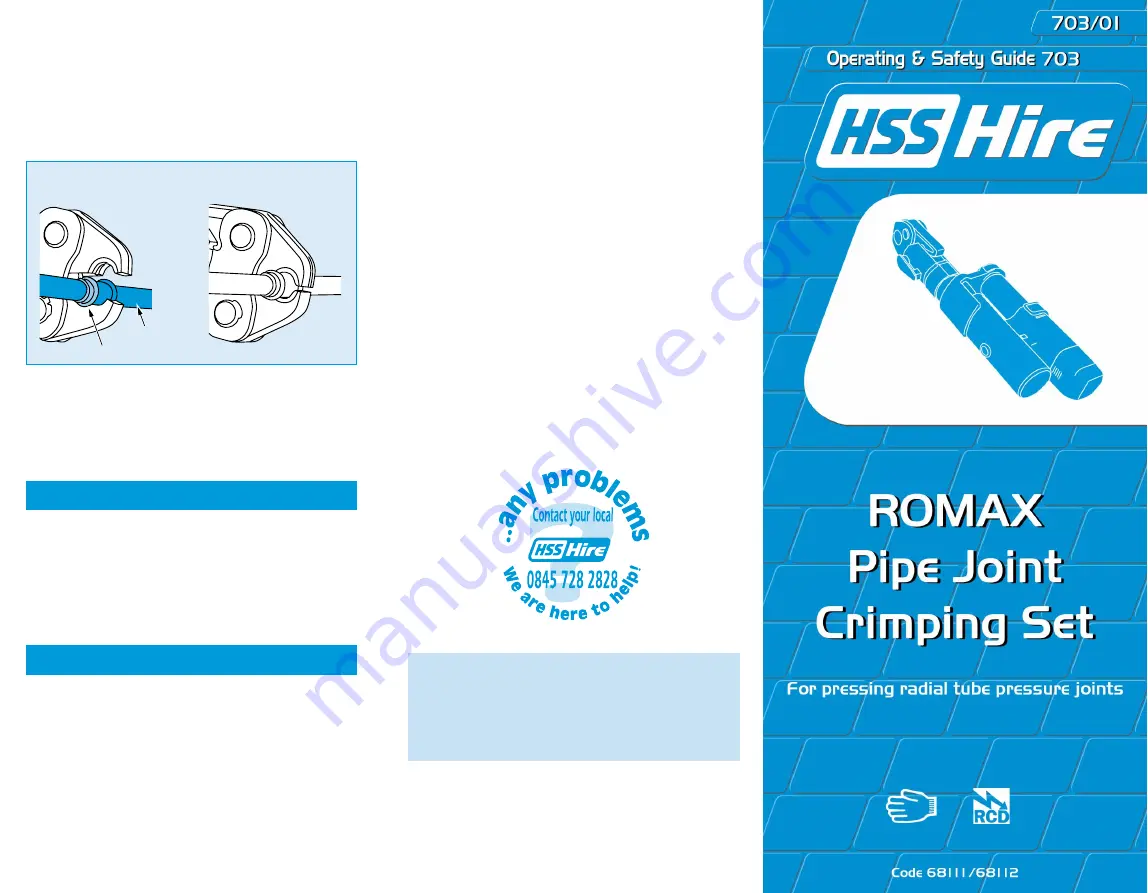 HSS Hire Romax 68111 Скачать руководство пользователя страница 1