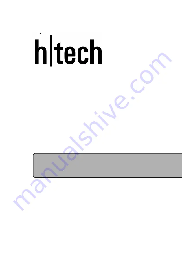 htech HTB64320 Instruction Manual Download Page 1