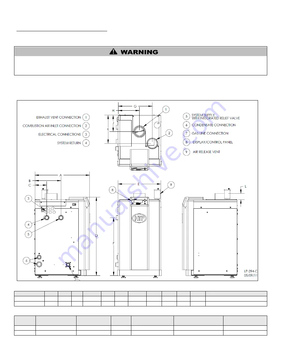 HTP ELP-110 Installation Start-Up Maintenance Parts Download Page 13