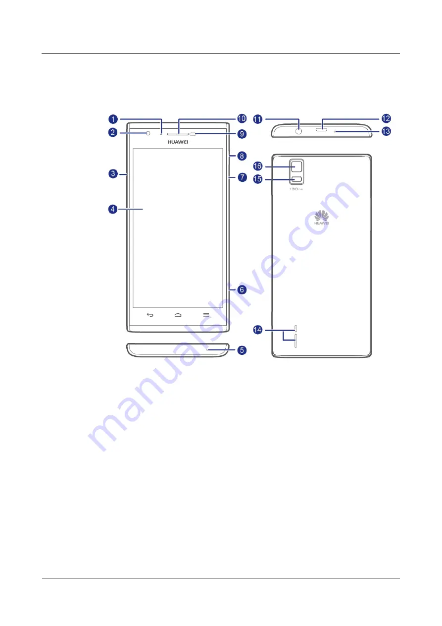 Huawei Ascend P2-6011 Скачать руководство пользователя страница 9