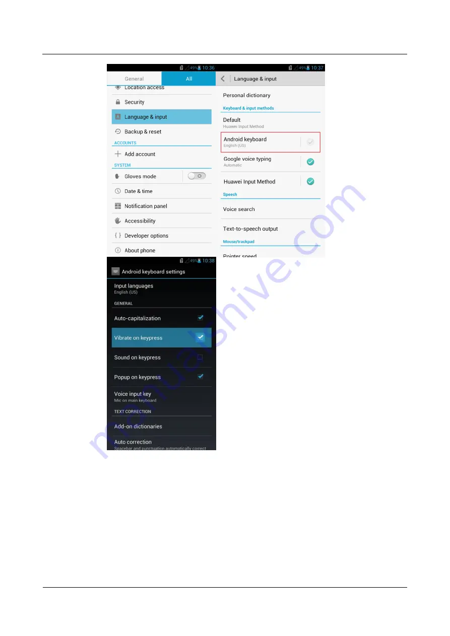 Huawei Ascend P2-6011 Faq Download Page 56