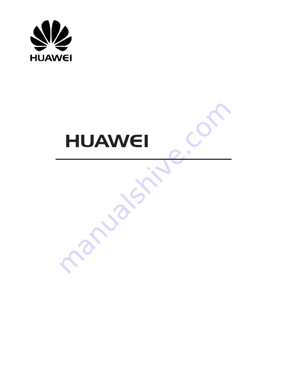 Huawei FC312E User Manual Download Page 1