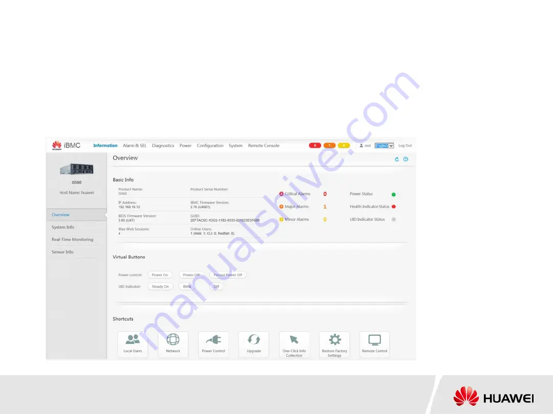 Huawei FusionServer Pro G5500 Routine Maintenance Download Page 20