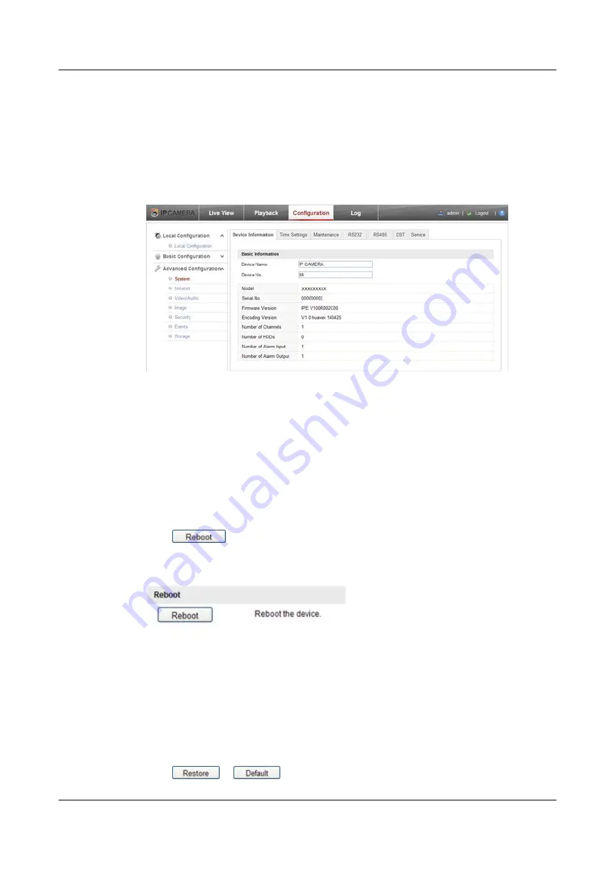 Huawei IPC6123-WDL-A User Manual Download Page 133