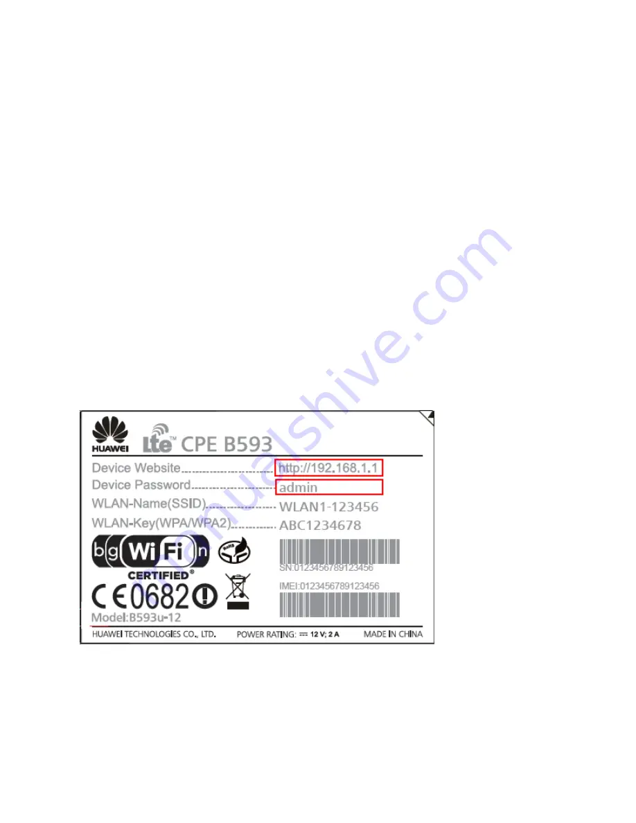 Huawei LTE CPE B593 User Manual Download Page 25