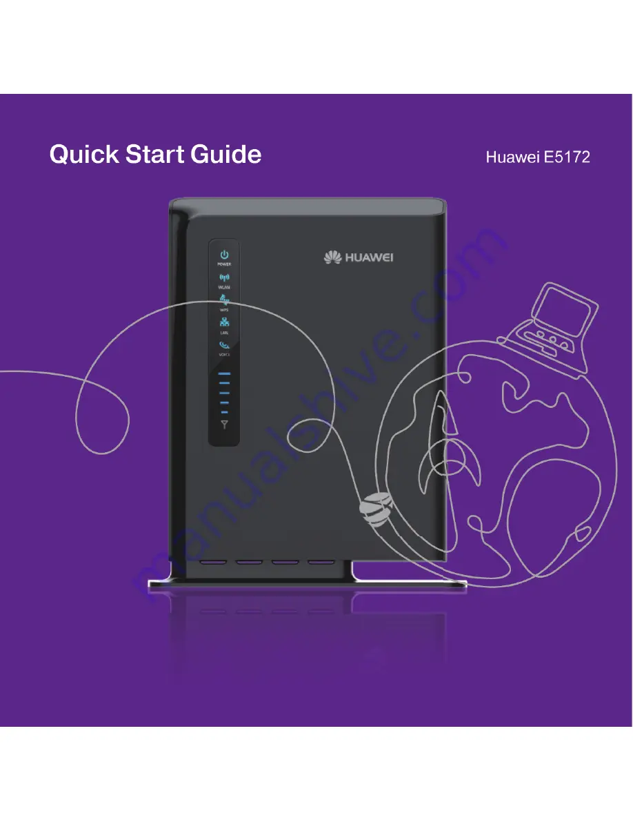 Huawei LTE CPE E5172 Quick Start Manual Download Page 1