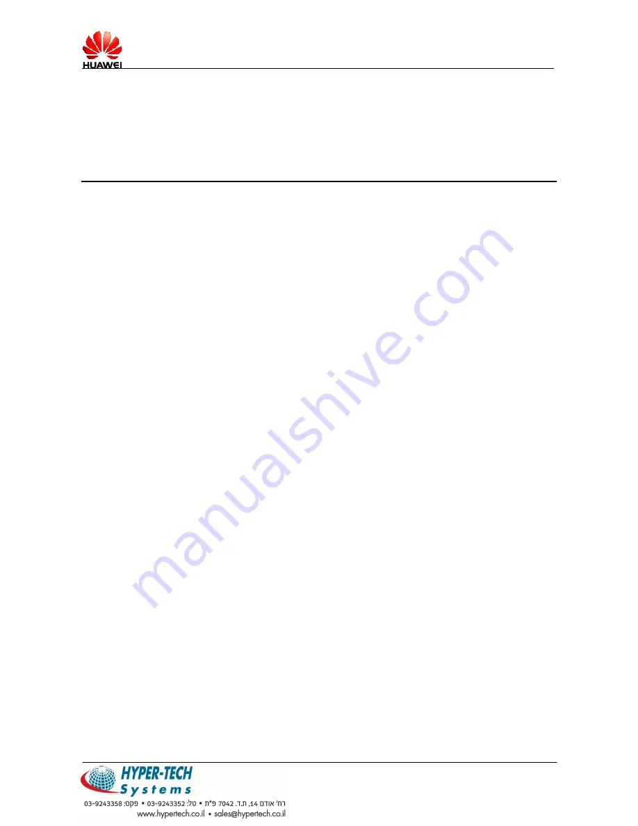 Huawei MG301 Hardware Manual Download Page 3