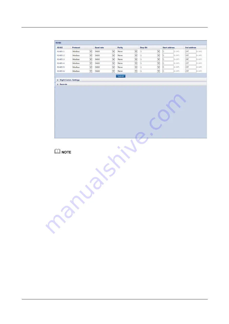 Huawei SmartLogger2000 series User Manual Download Page 162