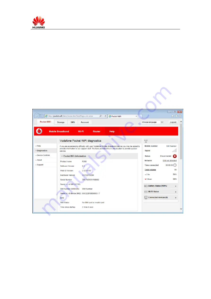Huawei Vodafone Pocket WiFi Extreme Скачать руководство пользователя страница 6