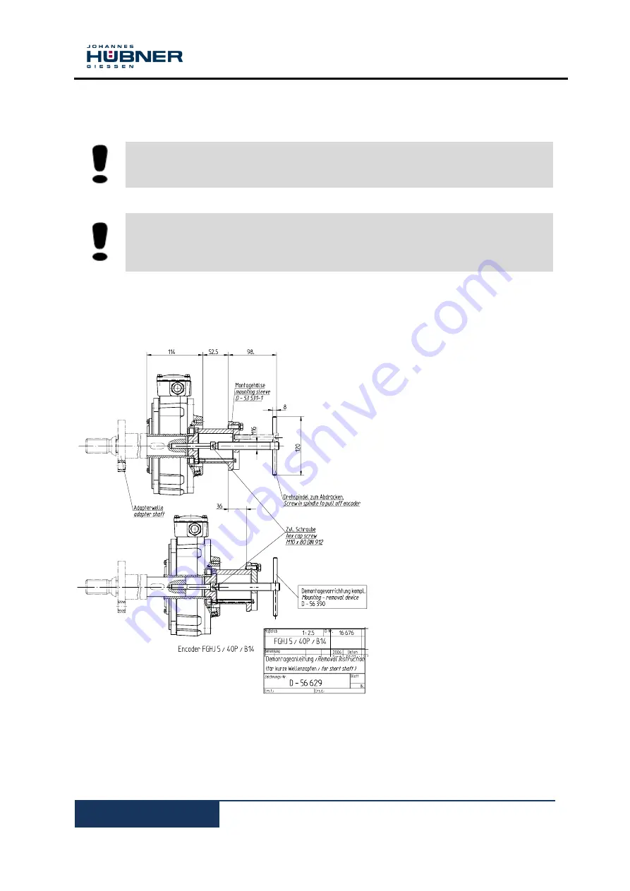 Hubner FGHJ 5 Operating And Assembly Instructions Manual Download Page 16