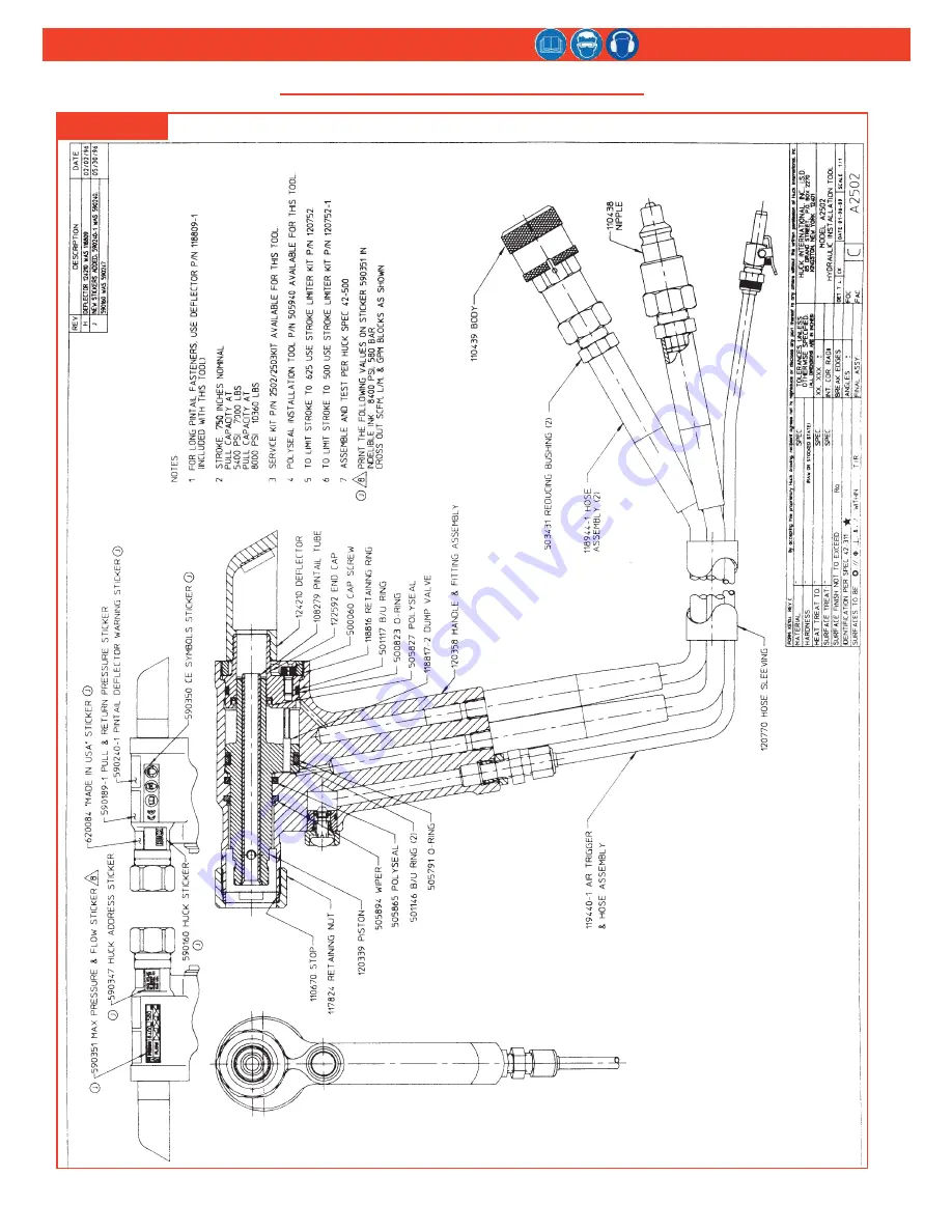 Huck 2502 Instruction Manual Download Page 22