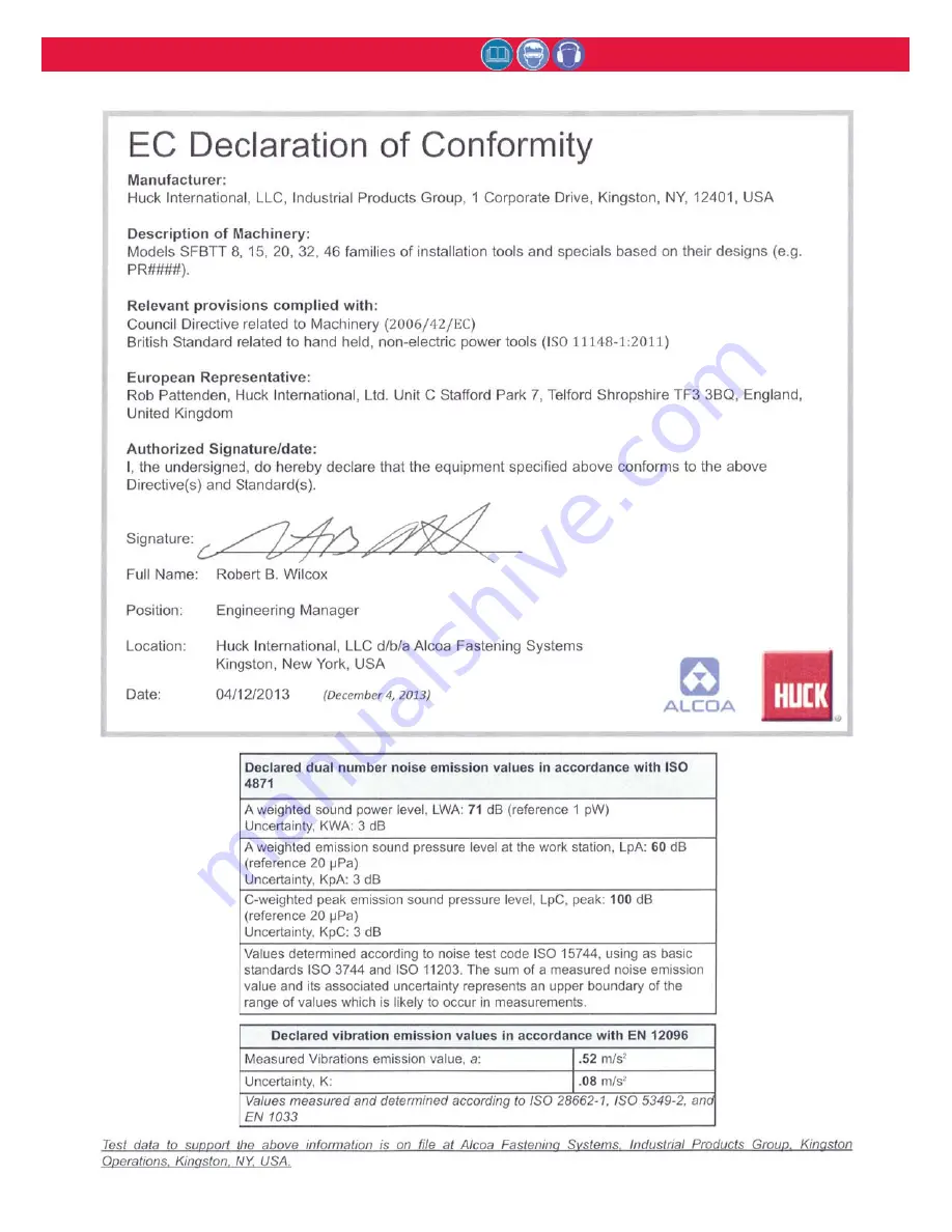 Huck BOBTAIL Instruction Manual Download Page 2